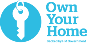 Own Your Home logo with HM Government strapline